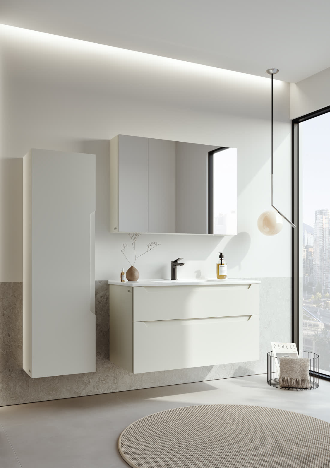 Messina Badmöbel-Set mit Spiegelschrank